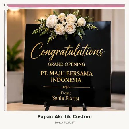 Papan Bunga Akrilik Hulu Sungai Selatan